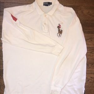 Long Sleeve Polo Collard Shirt
